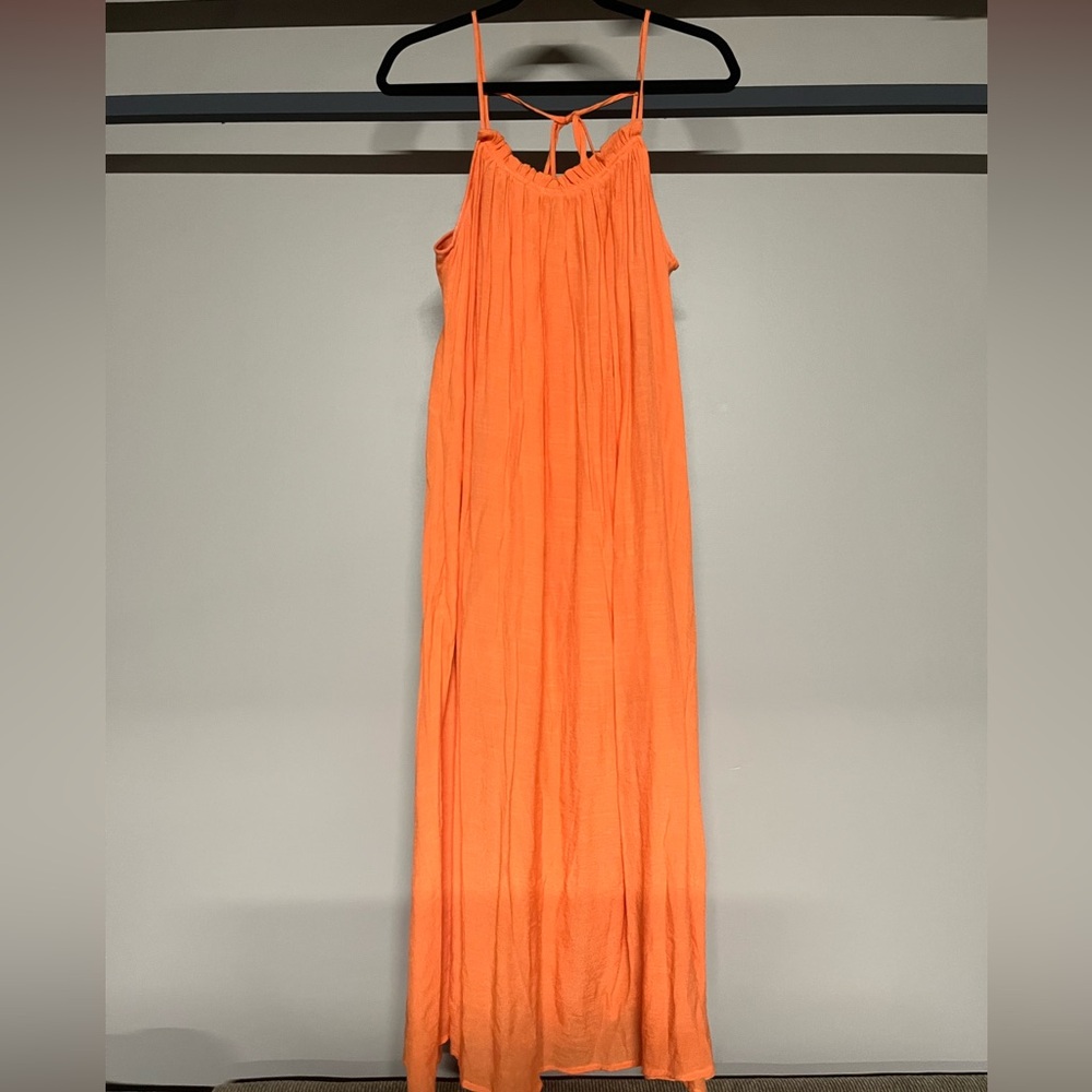 HYFVE Orange Go With the Flow Maxi Sundress